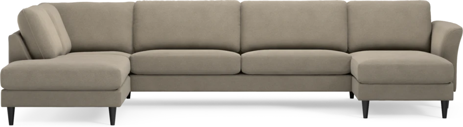 Bridge - 3-sits soffa med divan vänster och schäslong höger - Beige