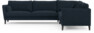 Winston - Hörnsoffa, 3+2-sits - Blå