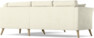 Eden - 2-sits soffa med divan - Vit