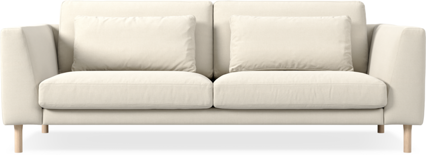 Willow - 3-sits soffa, fast klädsel - Beige