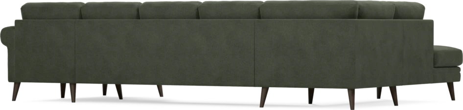 Eden - 3-sits soffa med divan vänster och schäslong höger - Grön