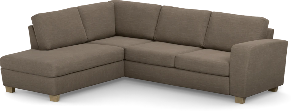 Friday - 2,5-sits soffa med divan vänster - Brun