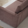 Friday - 2,5-sits soffa med divan höger - Rosa