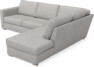 Friday - 2,5-sits soffa med divan höger - Vit