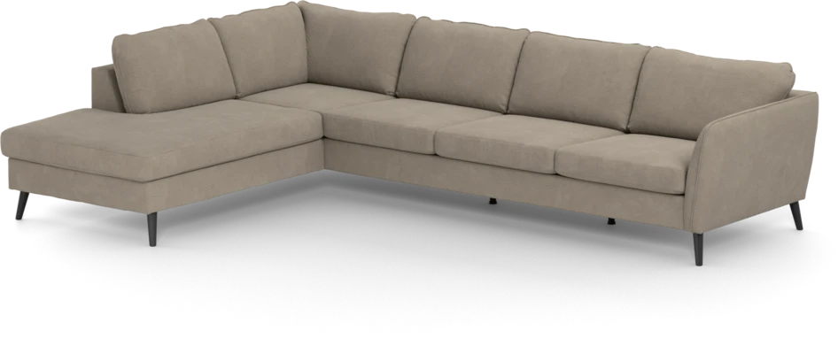 County - 3-sits soffa med divan vänster - Beige