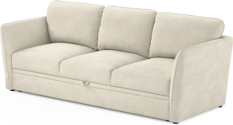Öland - Bäddsoffa 3-sits, längsbäddad - Vit