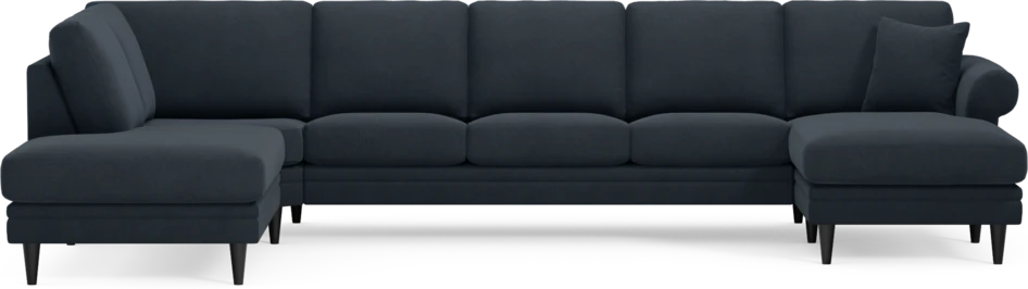 Eden - 3-sits soffa med divan vänster och schäslong höger - Blå