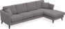 Eden - 3-sits soffa med schäslong - Grå