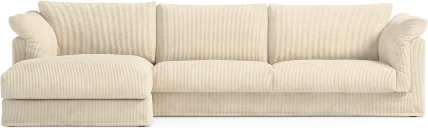 Cherrie Klädsel - Klädsel till 3-sits soffa med schäslong vänster - Vit