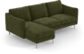 Madison Lux - 2-sits soffa med schäslong vänster - Grön