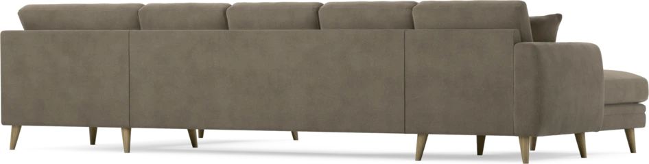 Eden - 3-sits soffa med schäslong vänster och divan höger - Beige