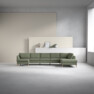 County - 4-sits soffa med schäslong vänster och divan höger - Grön