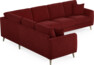 Eden - Hörnsoffa, 2+3-sits - Röd