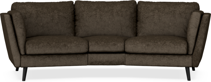 Madison - 3-sits soffa svängd, 70 cm - Brun