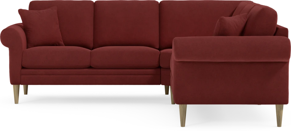 Eden - Hörnsoffa, 2+2-sits - Röd