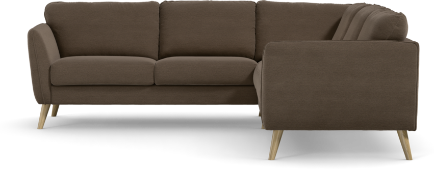 Bridge - Hörnsoffa, 2+2-sits - Brun