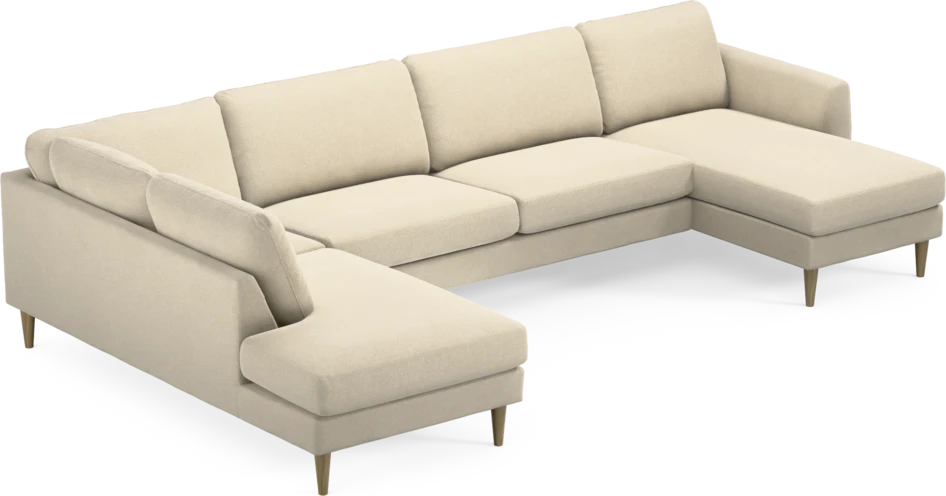 Bridge - 3-sits soffa med divan vänster och schäslong höger - Beige