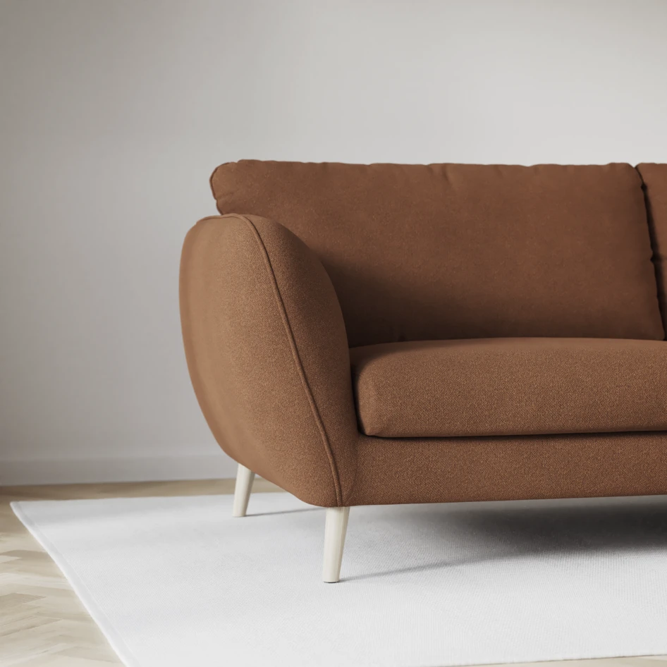 Madison - 2-sits soffa med divan vänster och schäslong höger - Brun