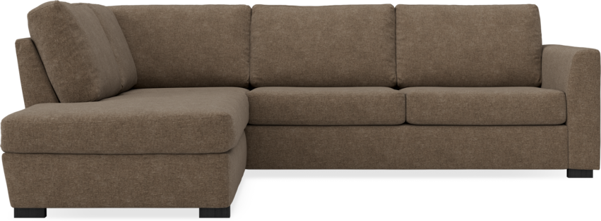 Friday - 2,5-sits soffa med divan vänster - Brun