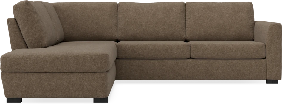 Friday - 2,5-sits soffa med divan vänster - Brun