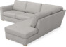 Friday - 2,5-sits soffa med divan höger - Vit