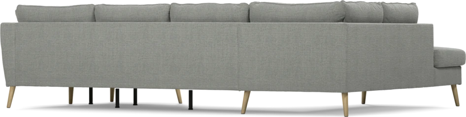 County - 3-sits soffa med divan vänster och schäslong höger - Grå