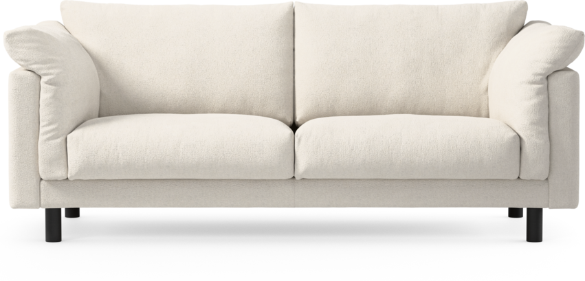 Cherrie - 2,5-sits soffa, fast klädsel - Vit