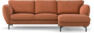 Madison - 2-sits soffa med schäslong höger - Orange
