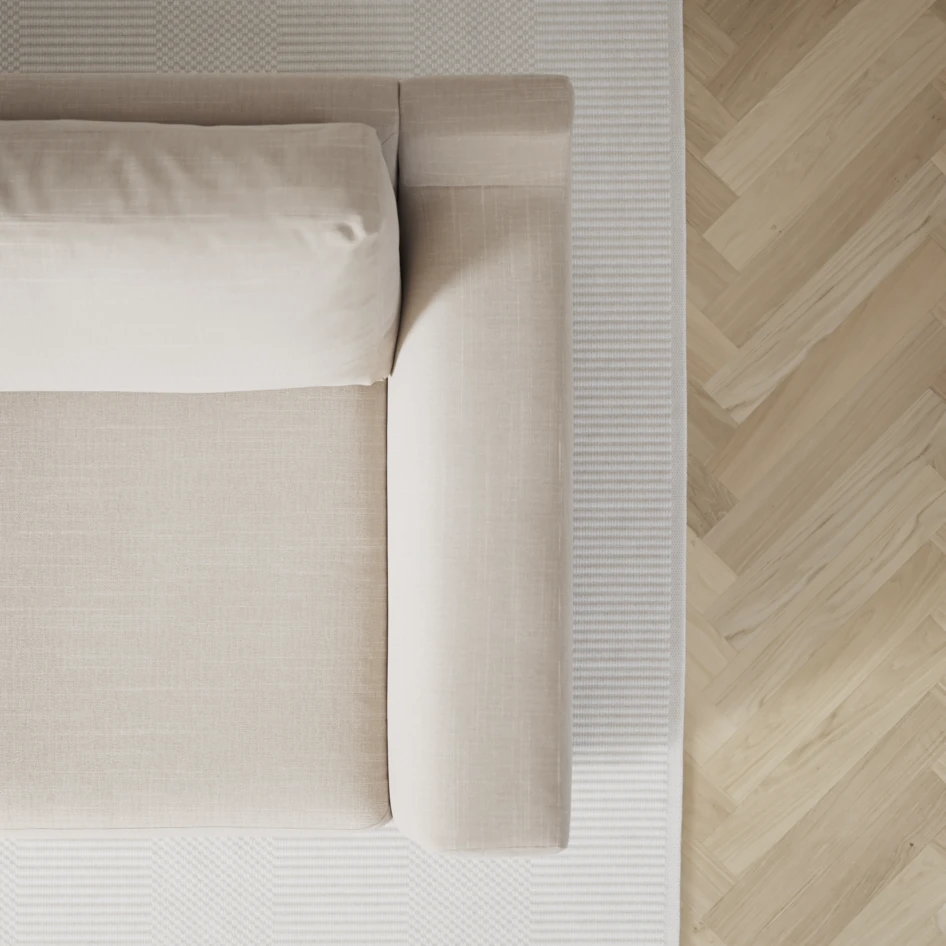 Friday - 2,5-sits soffa med divan höger - Beige