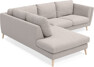 Madison - 2-sits soffa med divan vänster - Grå