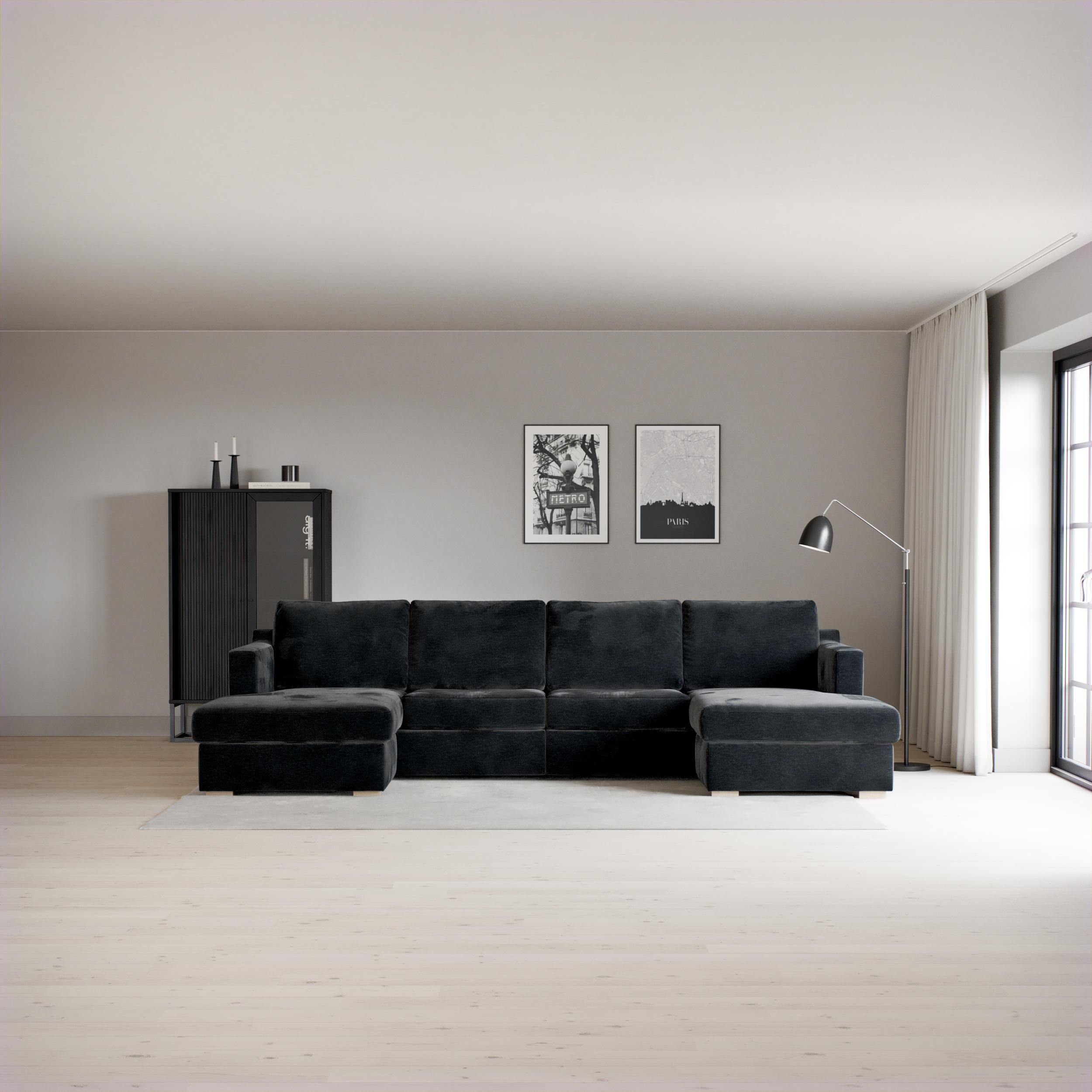 Friday - 2-sits soffa med två schäslonger - inspiration