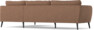 County - 2,5-sits soffa med divan höger - Orange