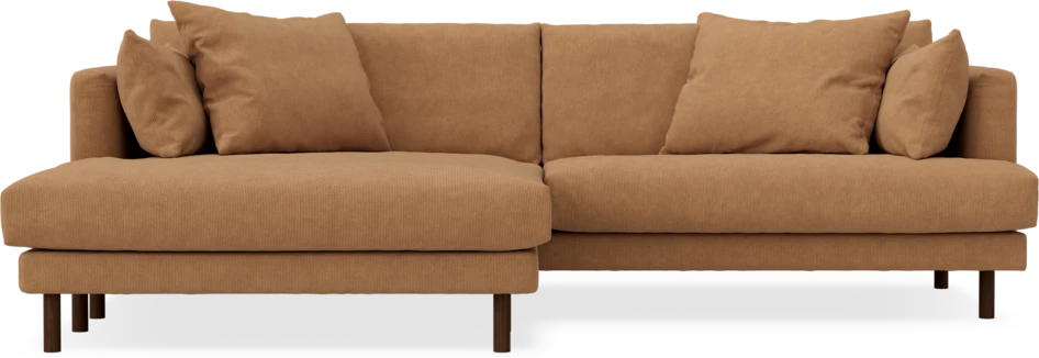 Harper - 4-sits med schäslong XL vänster - Gul