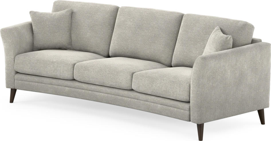 Eden - 3-sits soffa svängd - Grå