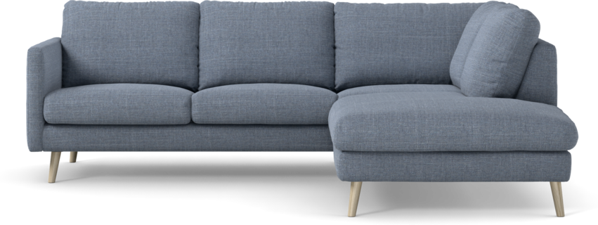 Madison Lux - 2-sits soffa med divan höger - Blå