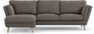 Madison Lux - 2-sits soffa med schäslong vänster - Brun