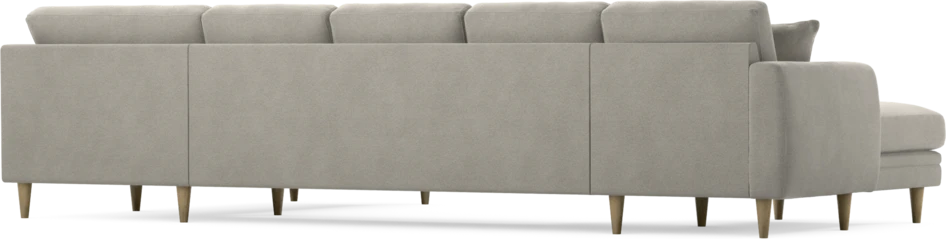 Eden - 3-sits soffa med schäslong vänster och divan höger - Grå