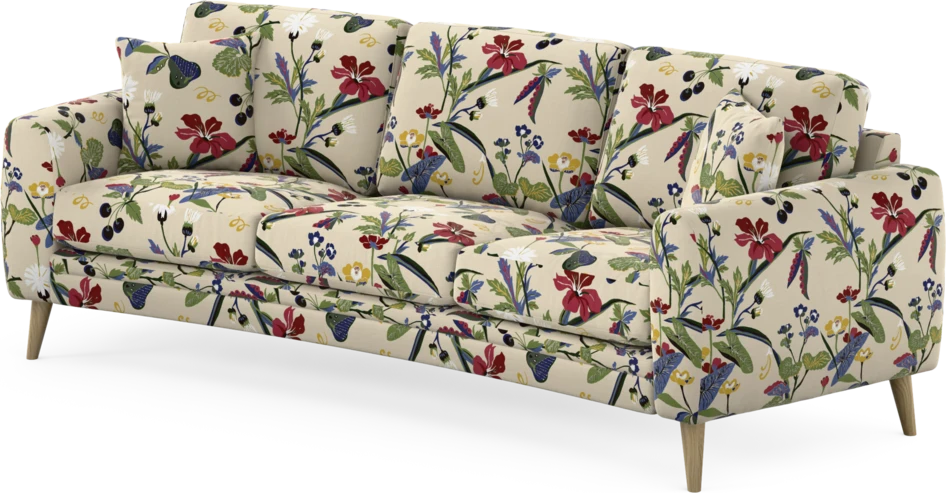 Eden - 3-sits soffa svängd - Flerfärgad