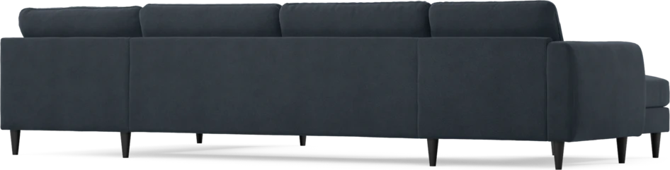 Bridge - 3-sits soffa med schäslong vänster och divan höger - Blå