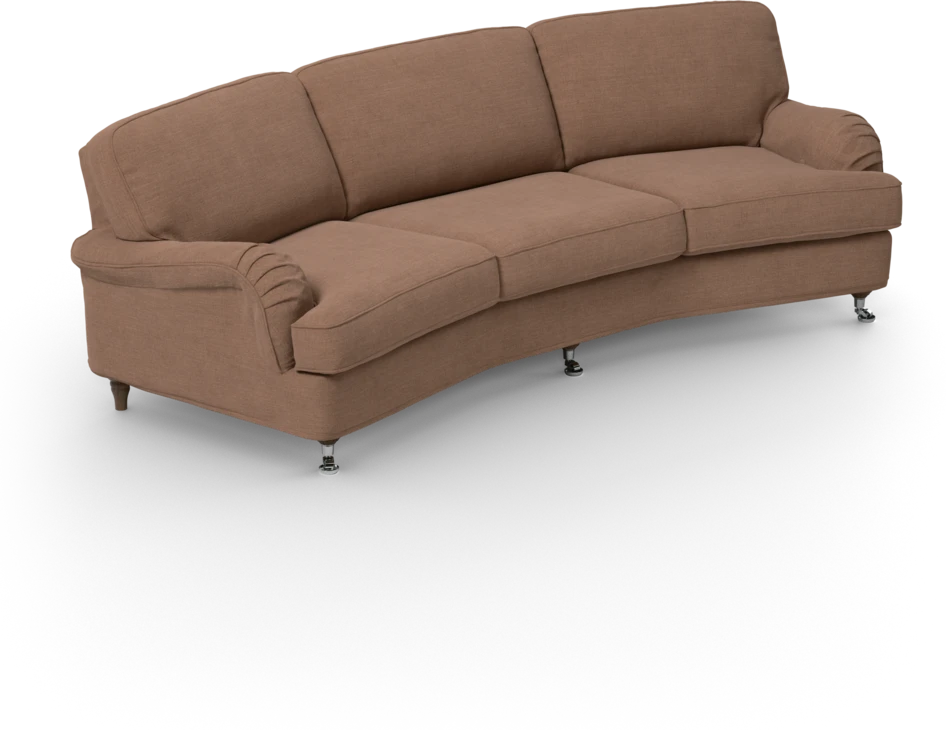 Oxford - 3-sits soffa svängd - Orange