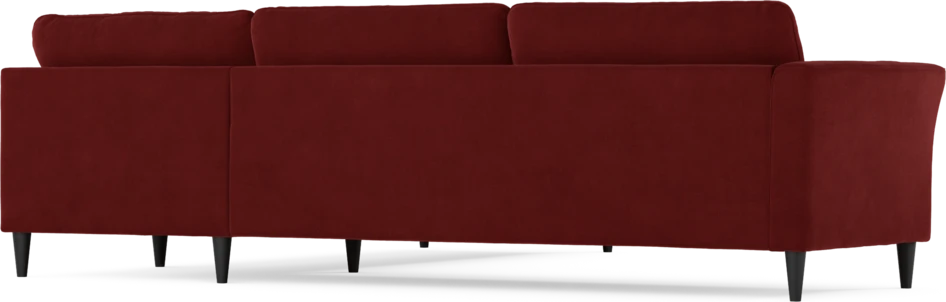 Bridge - Hörnsoffa, 3+2-sits - Röd