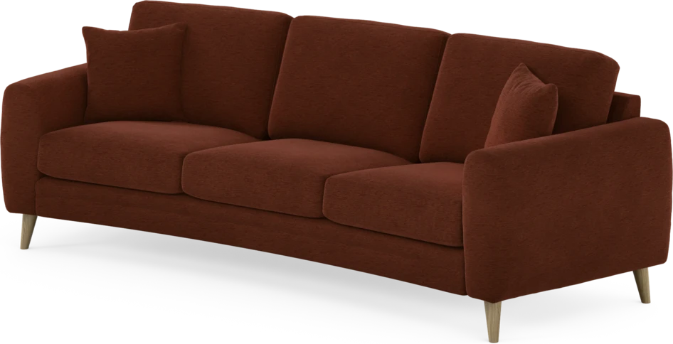 Eden - 3-sits soffa svängd - Orange
