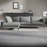 Impression Delux - 3-sits soffa med divan vänster - Grå