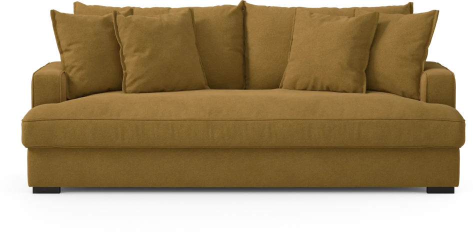 Mila - 3-sits soffa, hel dyna - Gul