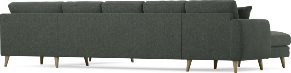 Eden - 3-sits soffa med schäslong vänster och divan höger - Grön