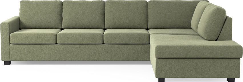 Nevada - 3-sits soffa med divan höger - Grön