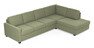 Nevada - 3-sits soffa med divan höger - Grön