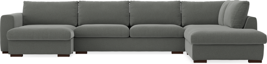 Vida - 3-sits soffa med schäslong vänster och divan höger - Grå