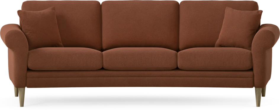 Eden - 3-sits soffa svängd - Orange