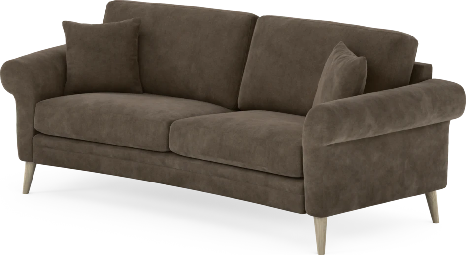 Eden - 2,5-sits soffa svängd - Brun